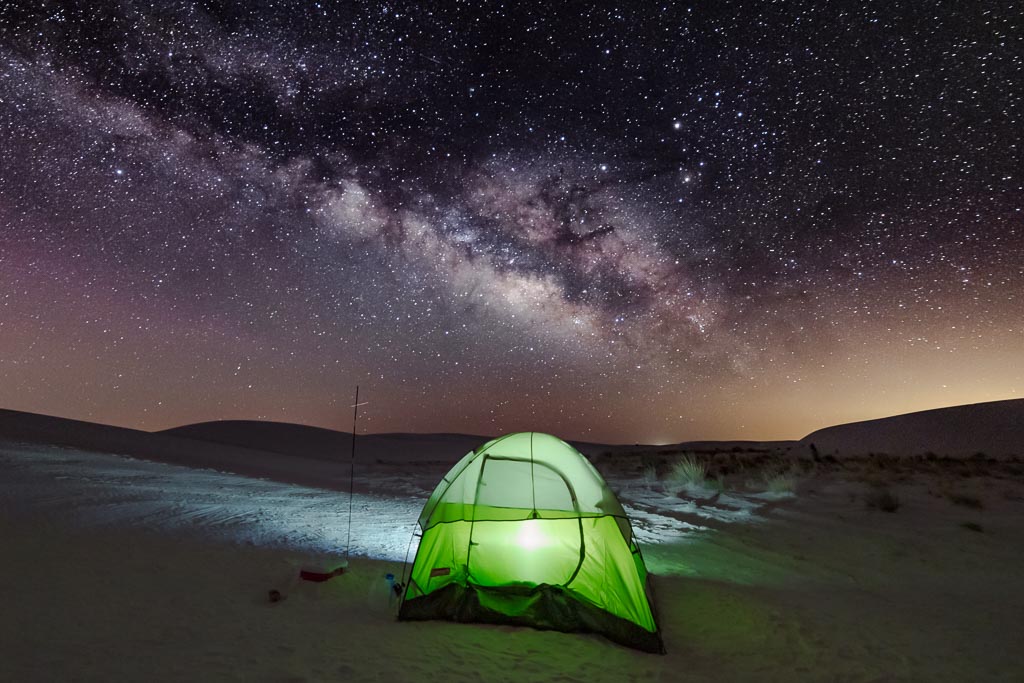 Camping, Milky Way, White Sands, New Mexico